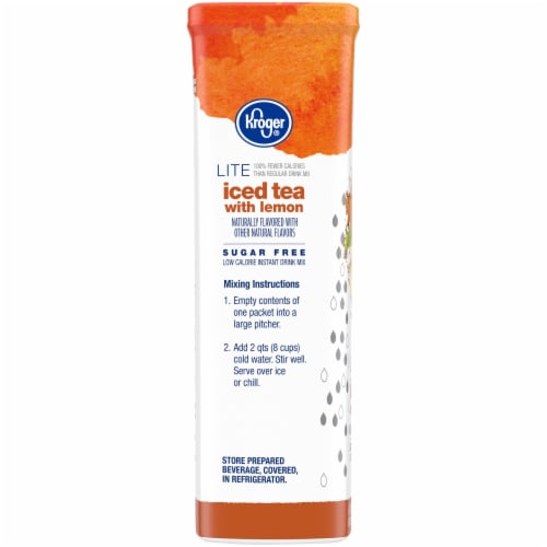 Kroger® Lite Iced Tea with Lemon Instant Drink Mix Perspective: left