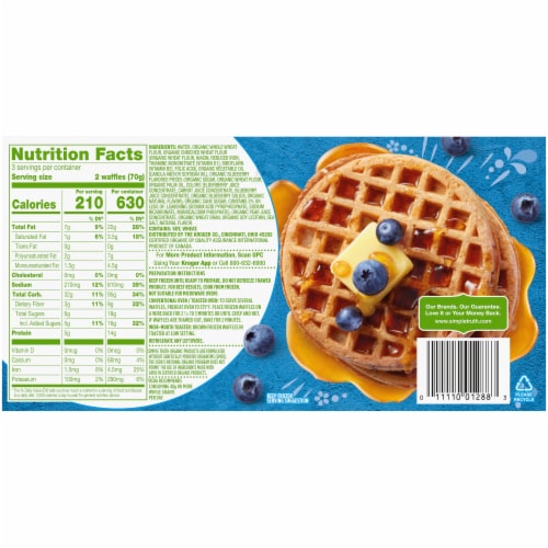 Simple Truth Organic™ Blueberry Waffles Perspective: left