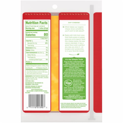 Simple Truth Organic® Colby Jack Cheese Slices Perspective: left