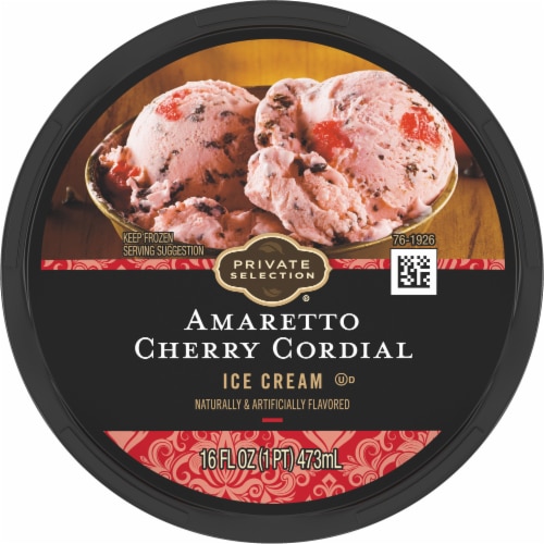Private Selection® Amaretto Cherry Cordial Ice Cream Pint Perspective: left