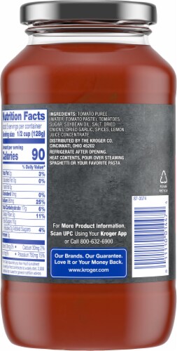 Kroger® Tomato Basil Pasta Sauce Perspective: left
