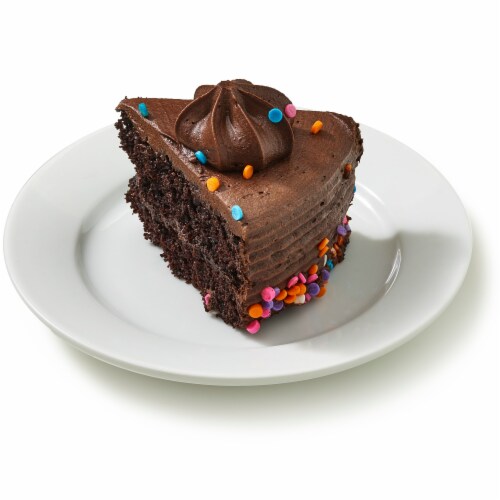 Bakery Fresh Chocolate Celebration Cake Perspective: left