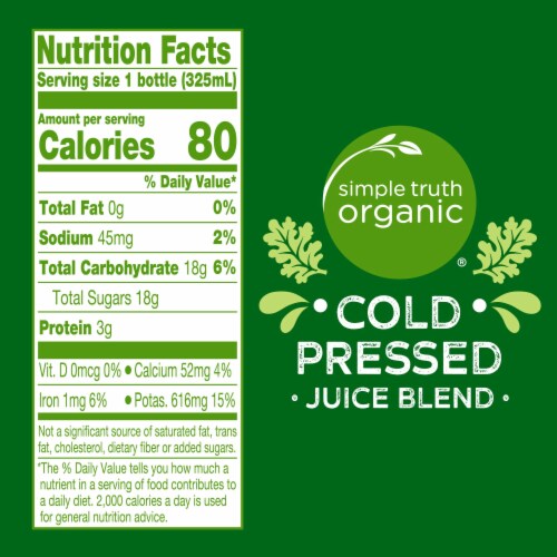Simple Truth Organic® Citrus Greens Cold Pressed Juice Blend Perspective: left