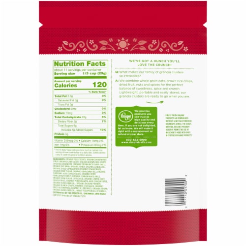 Simple Truth Organic® Pomegranate Blueberry Chia Granola Clusters Perspective: left