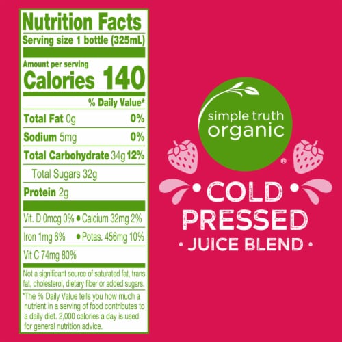 Simple Truth Organic® Berry Cold Pressed Juice Blend Perspective: left
