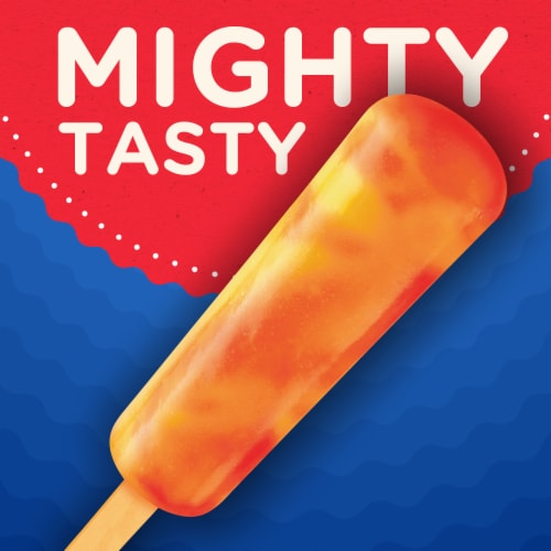Kroger® Pineapple Cherry Swirl Mighty Ice Pops Perspective: left
