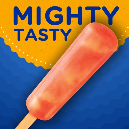 Kroger® Strawberry Banana Swirl Mighty Ice Pops Perspective: left