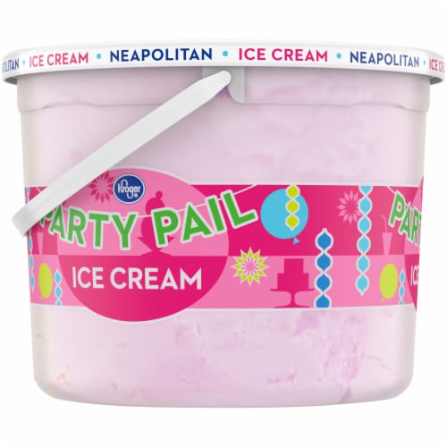 Kroger® Neapolitan Ice Cream Party Pail Perspective: left