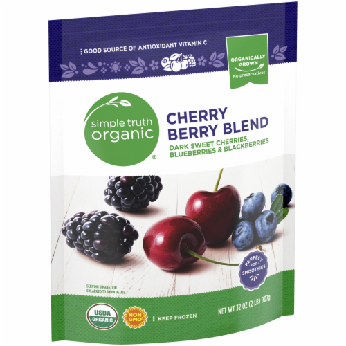 Simple Truth Organic® Cherry Berry Blend Frozen Fruit Perspective: left