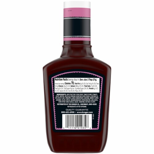 Kroger® Sweet & Tangy BBQ Sauce Perspective: left