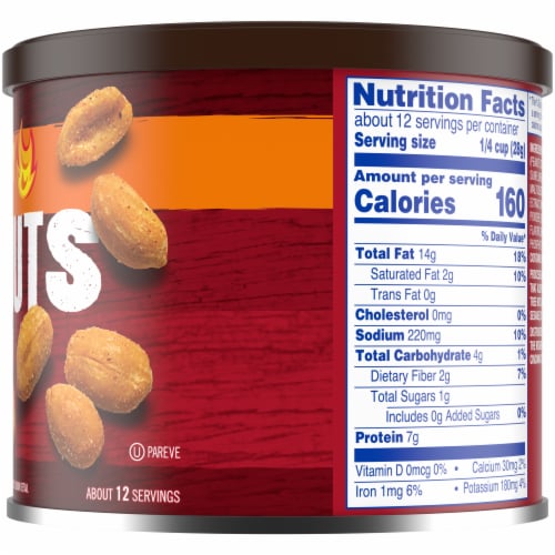 Kroger® Salted Hot & Spicy Peanuts Perspective: left