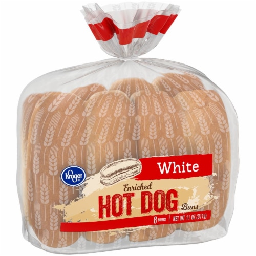 Kroger® Enriched White Hot Dog Buns Perspective: left