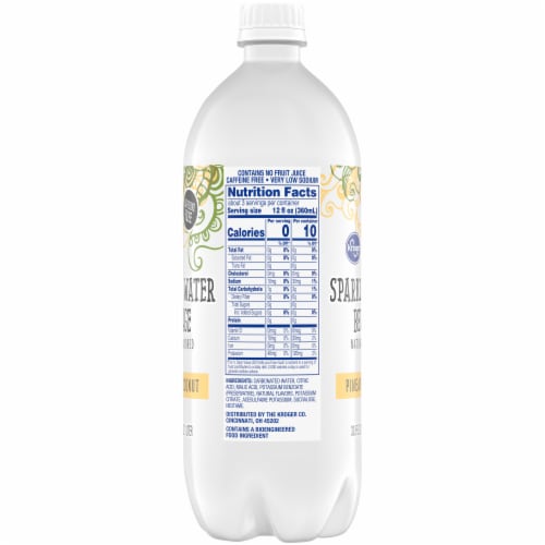 Kroger®  Pineapple Coconut Sparkling Water Perspective: left