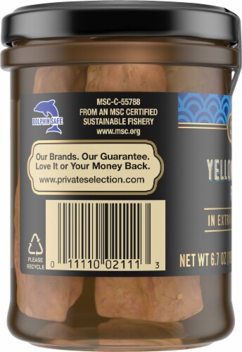 Private Selection™ Yellowfin Tuna Fillets in Extra Virgin Olive Oil Perspective: left