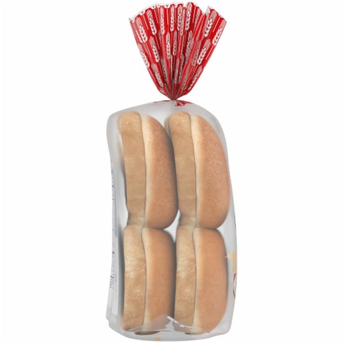 Kroger® White Jumbo Hamburger Buns Perspective: left