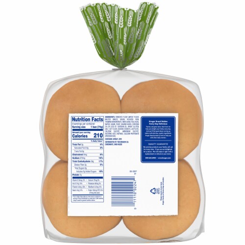 Kroger® Jumbo Sesame Hamburger Buns Perspective: left