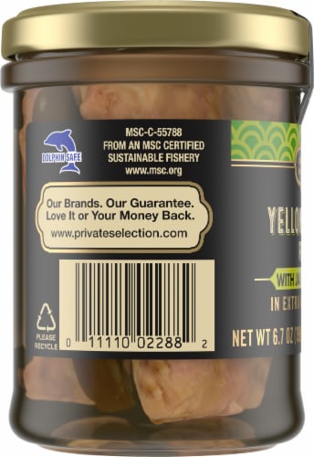 Private Selection™ Yellowfin Tuna Fillets with Jalapeno Peppers in Extra Virgin Olive Oil Perspective: left