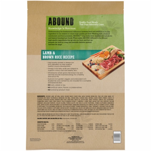 ABOUND® All Life Stages Dry Dog Food Lamb & Brown Rice Perspective: left