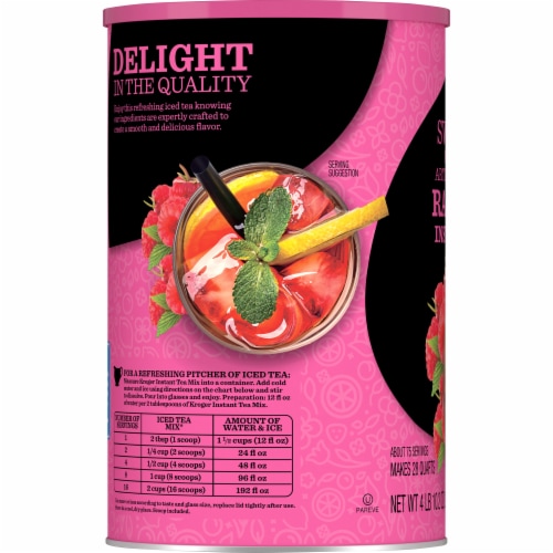Kroger® Sweetened Raspberry Instant Iced Tea Mix Perspective: left
