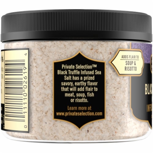 Private Selection™ Black Truffle Flavored Infused Sea Salt Perspective: left