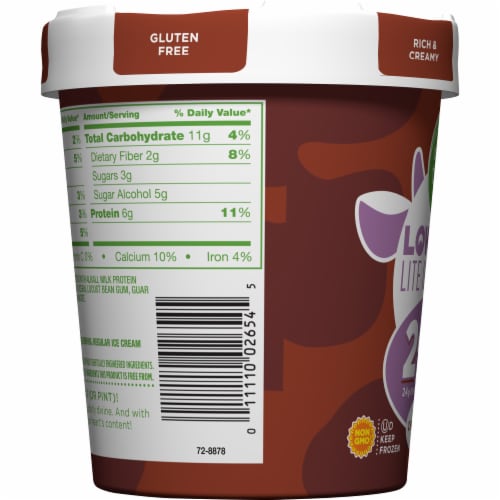 Simple Truth™ Low Cow Lite Chocolate Ice Cream Perspective: left