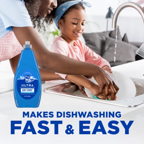 Kroger® Ultra Concentrated Antibacterial Liquid Dish Soap Clean Scent Perspective: left