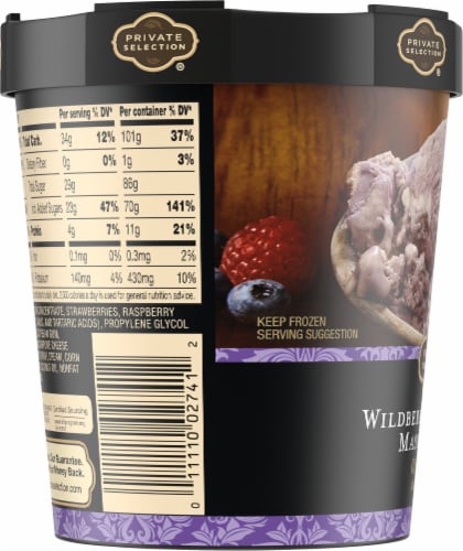 Private Selection® Wildberry Lavender Mascarpone Ice Cream Pint Perspective: left