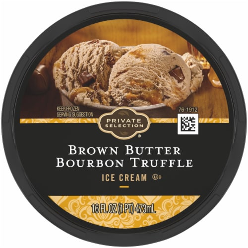 Private Selection™ Brown Butter Bourbon Truffle Ice Cream Pint Perspective: left