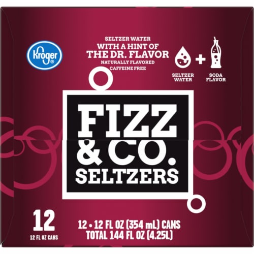 Kroger® Fizz & Co. The Dr. Flavored Seltzer Water Perspective: left