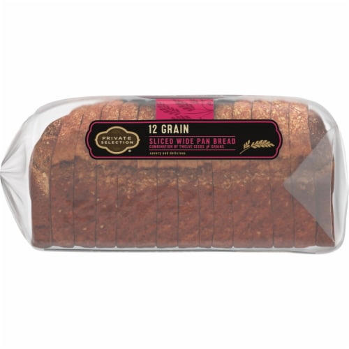 Private Selection® 12-Grain Sliced Wide Pan Bread Perspective: left
