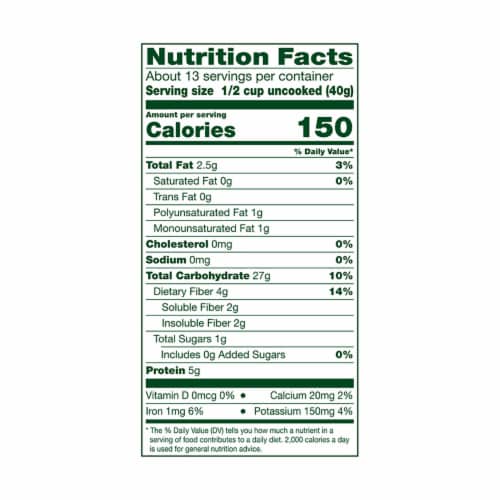 Simple Truth Organic® 100% Whole Grain Rolled 1 Minute Oats Perspective: left