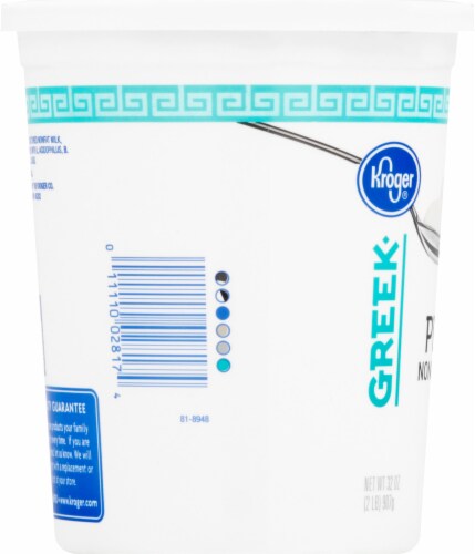 Kroger® Plain Nonfat Greek Yogurt Tub Perspective: left