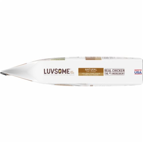 Luvsome® Natural Chicken Adult Cat Food Perspective: left