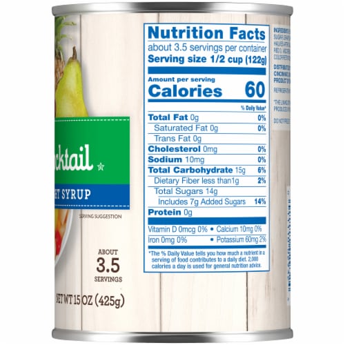 Kroger® Fruit Cocktail in Extra Light Syrup Perspective: left