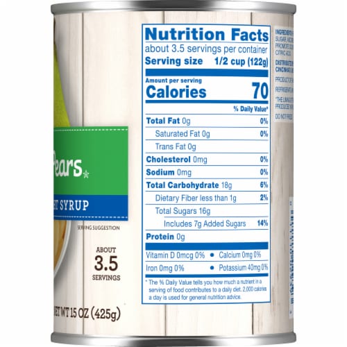 Kroger® Canned Pear Slices in Extra Light Syrup Perspective: left