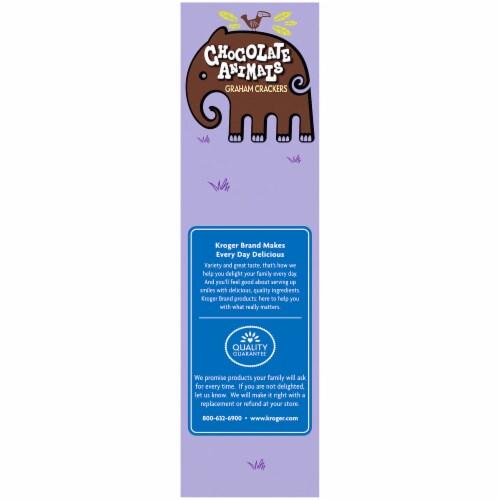 Kroger® Chocolate Animals Graham Crackers Perspective: left