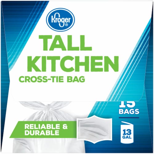 Kroger® Tall Kitchen Cross Tie Bags Perspective: left