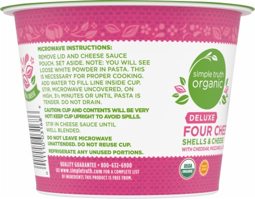 Simple Truth Organic® Deluxe Four Cheese Shells & Cheese Cup Perspective: left