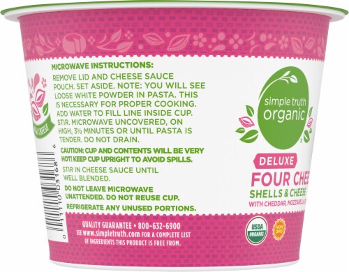 Simple Truth Organic® Deluxe Four Cheese Shells & Cheese Cup Perspective: left