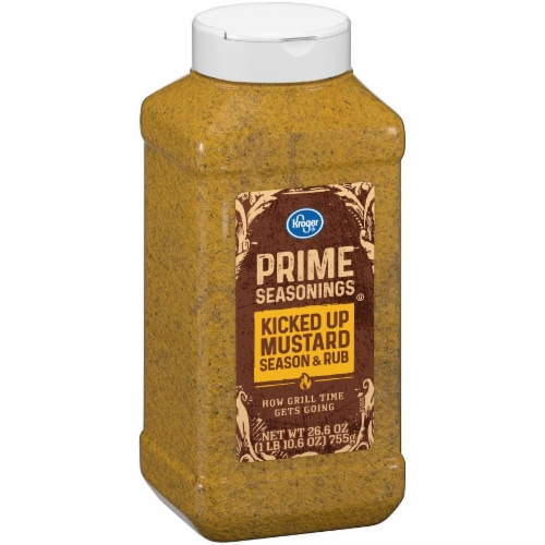 Kroger® Prime Seasonings Kicked Up Mustard Season & Rub Perspective: left