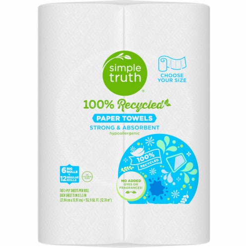 Simple Truth™100% Recycled Paper Towels Perspective: left