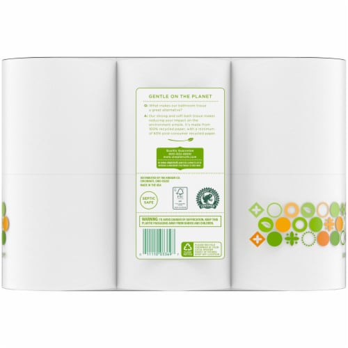 Simple Truth® Toilet Paper 100% Recycled Double Roll Perspective: left