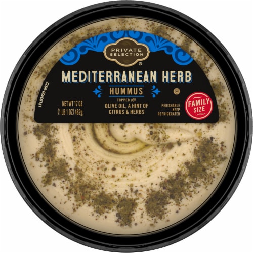 Private Selection™ Mediterranean Hummus Family Size Perspective: left