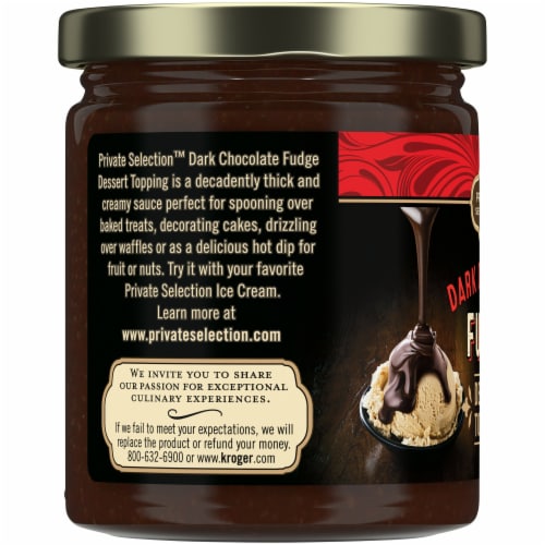 Private Selection™ Dark Chocolate Fudge Dessert Sauce Topping Perspective: left