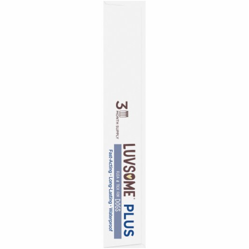 Luvsome® Plus Flea & Tick Dog Treatment Perspective: left
