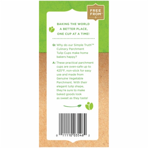 Simple Truth™ Culinary Parchment Tulip Cups Perspective: left
