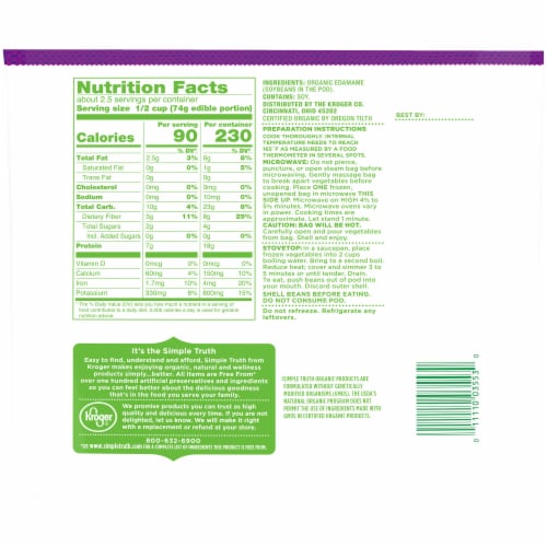 Simple Truth Organic® Frozen Edamame Perspective: left