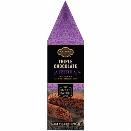 Private Selection® Triple Chocolate Biscotti Cookies Perspective: left