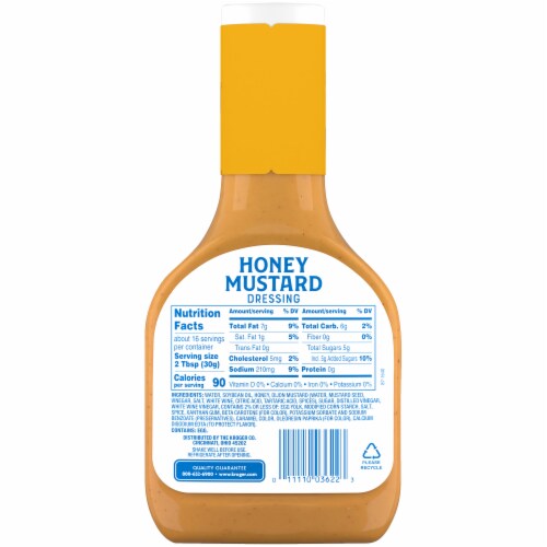 Kroger® Honey Mustard Salad Dressing Perspective: left