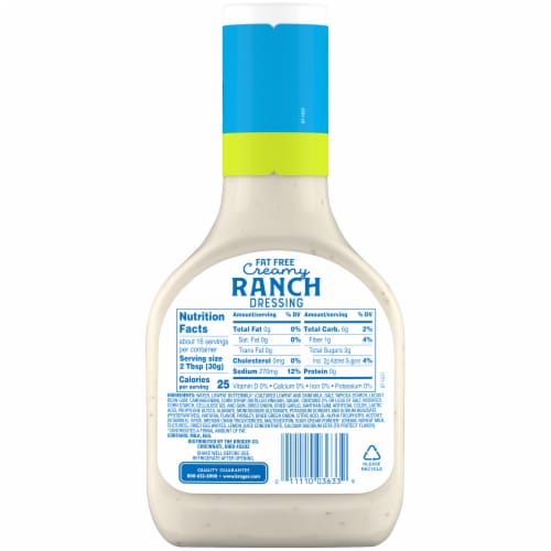 Kroger® Fat Free Creamy Ranch Salad Dressing Perspective: left